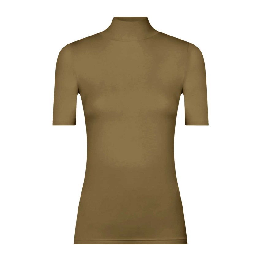 Maglia donna MC collo alto in ecoviscosa calda e morbida Ragno D794AY