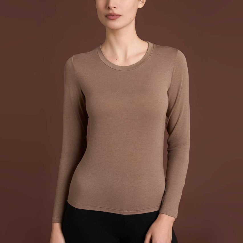 Maglia donna girocollo cashmere e modal Ragno DM03A9