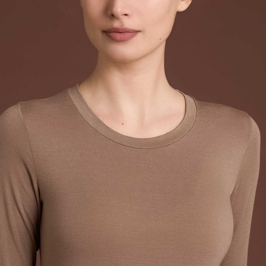 Maglia donna girocollo cashmere e modal Ragno DM03A9