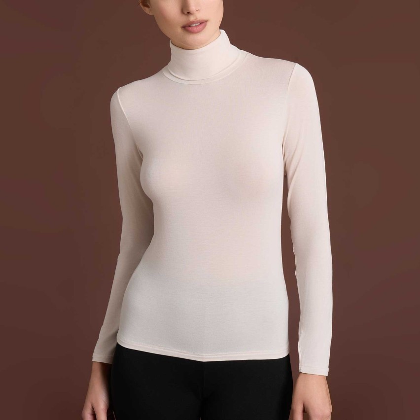 Maglia dolcevita donna cashmere e modal Ragno DM03AK