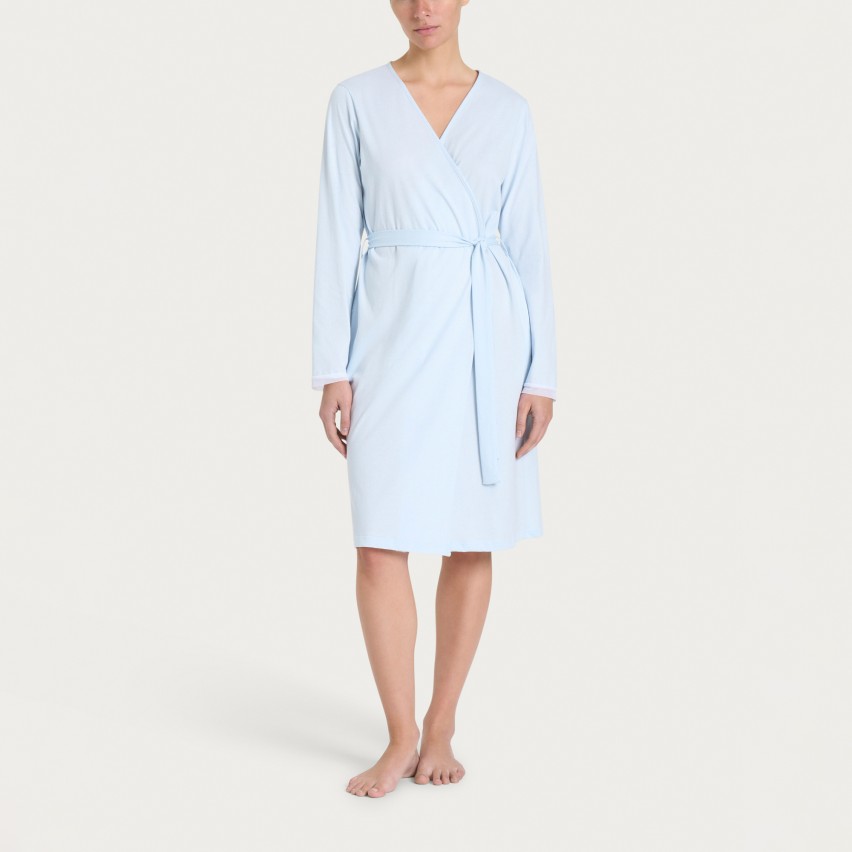 Vestaglia donna in cotone + fascia capelli coordinata Ragno DP26NR