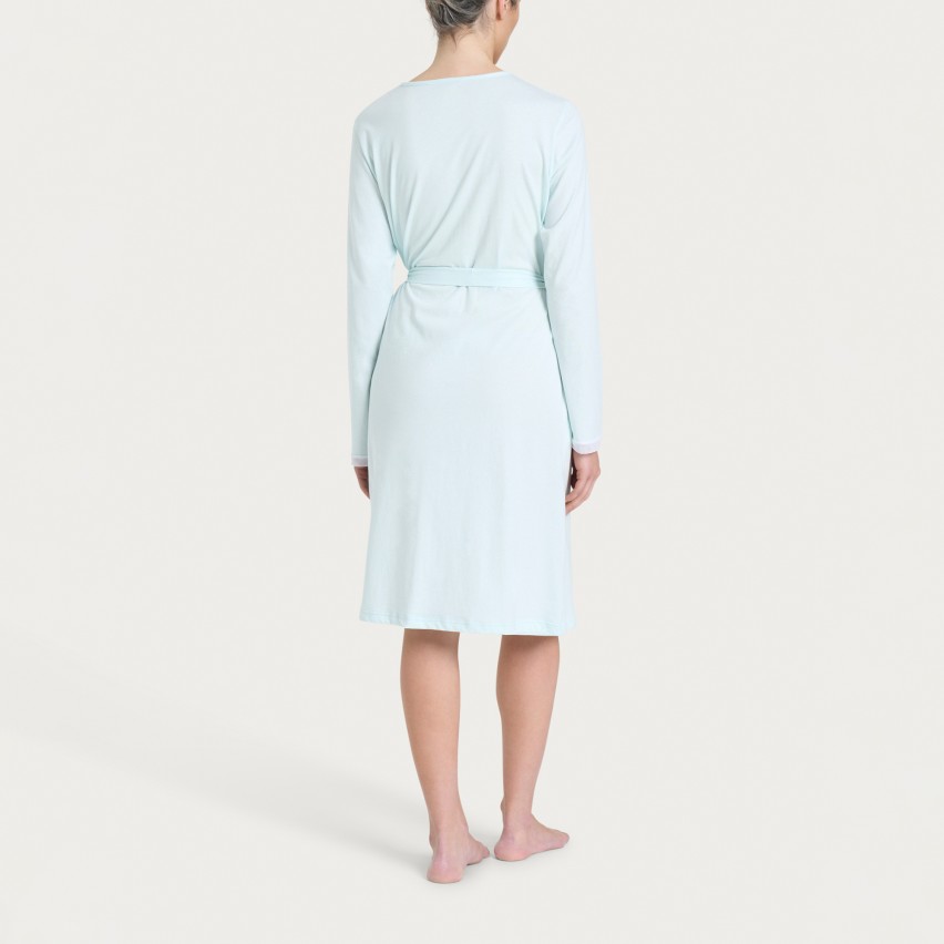 Vestaglia donna in cotone + fascia capelli coordinata Ragno DP26NR