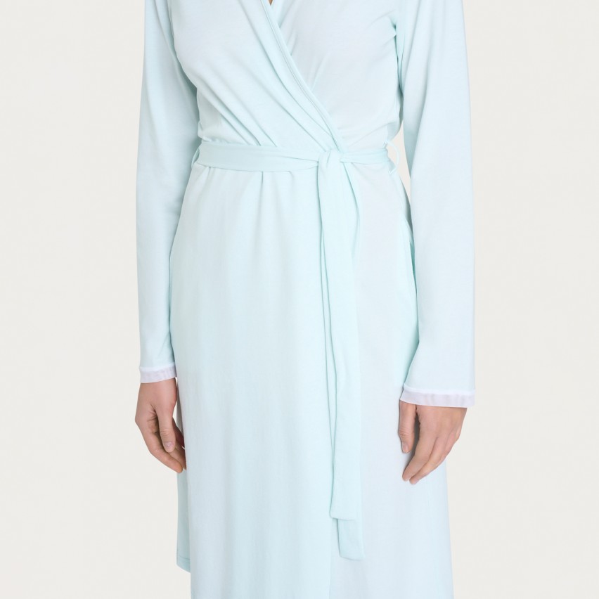 Vestaglia donna in cotone + fascia capelli coordinata Ragno DP26NR