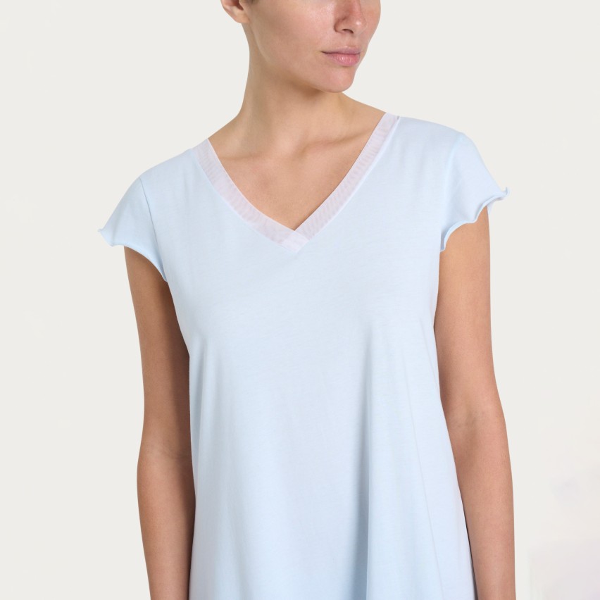 Camicia da Notte Donna 100% Cotone Ragno DP26NU 