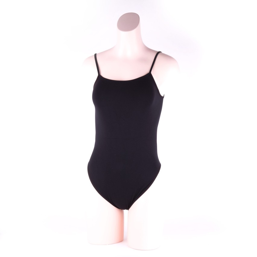 Body donna spalla stretta in microfibra elasticizzata