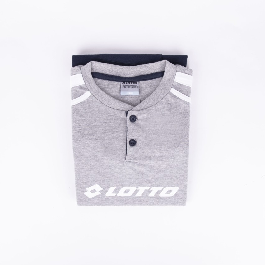 Pigiama ragazzo Lotto LP8027 corto cotone grigio melange