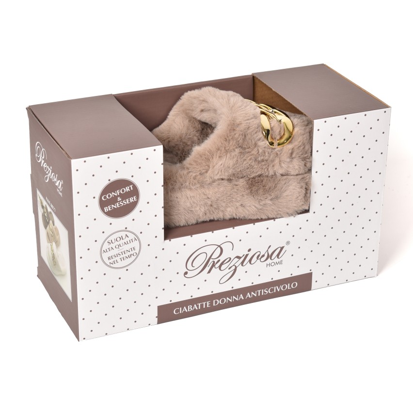 Pantofole Donna Invernali Ciabatte Calde da Casa Pantofole da donna moda inverno fondo piatto antiscivolo peluche caldo punta con paillettes strass Ciabatte da Casa Comode Invernali Cartone (Grey, 41