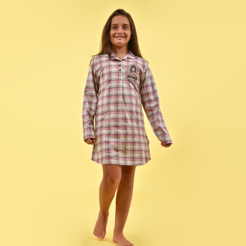 Camicia Da Notte Estiva Cotone Spalla Larga Con Arriccio Misura Calibrate Silvia - Foto 7