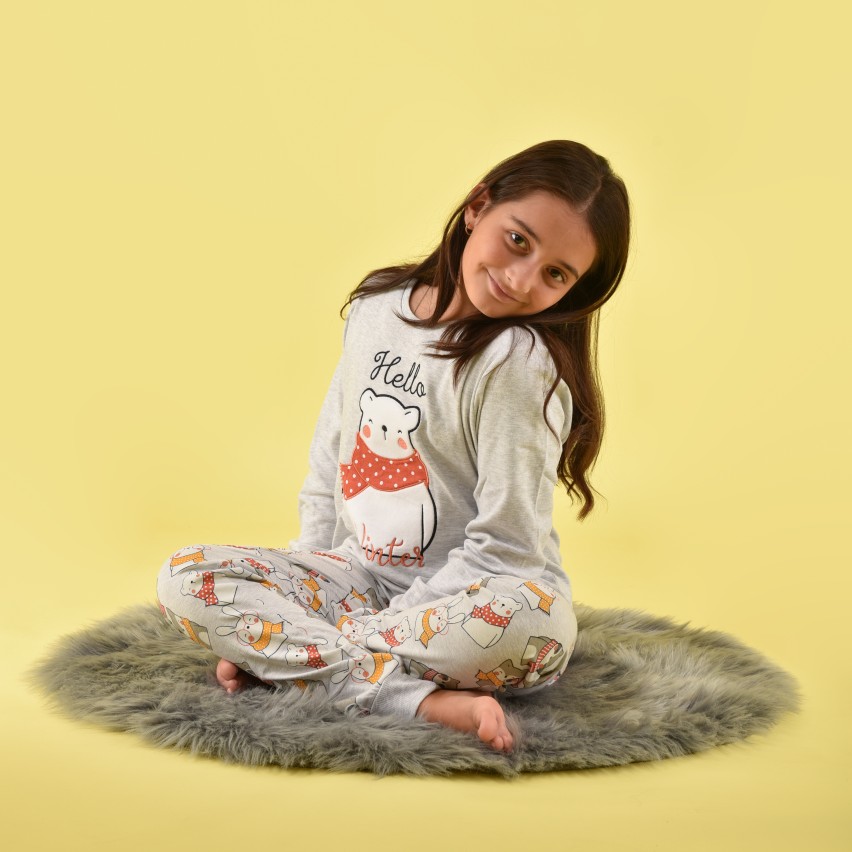 Pigiama Unicorno Bambina - Set 2 Pezzi Cotone | Vestito Notte Invernale, Regalo Natale - Foto 3