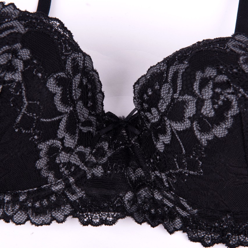 Reggiseno Miss Mary A Coppa Intera Con Struttura In Jacquard E Pizzo 5bpftz - Foto 4