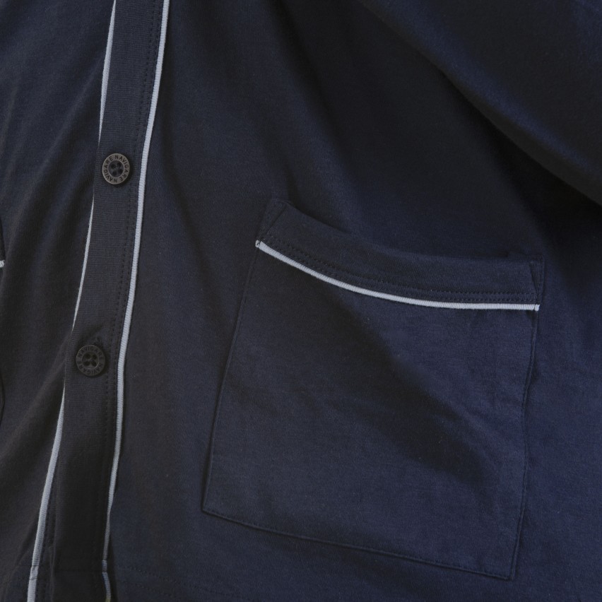 Navigare Pigiama Uomo Caldo Pile Polar Fleece collo alto mezza zip 1735