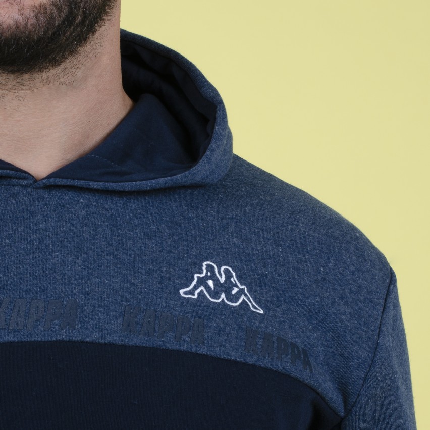 Sweat Kappa Roma – Felpa Cappuccio ASR – Noir – Taille XS – Neuf Avec étiquettes