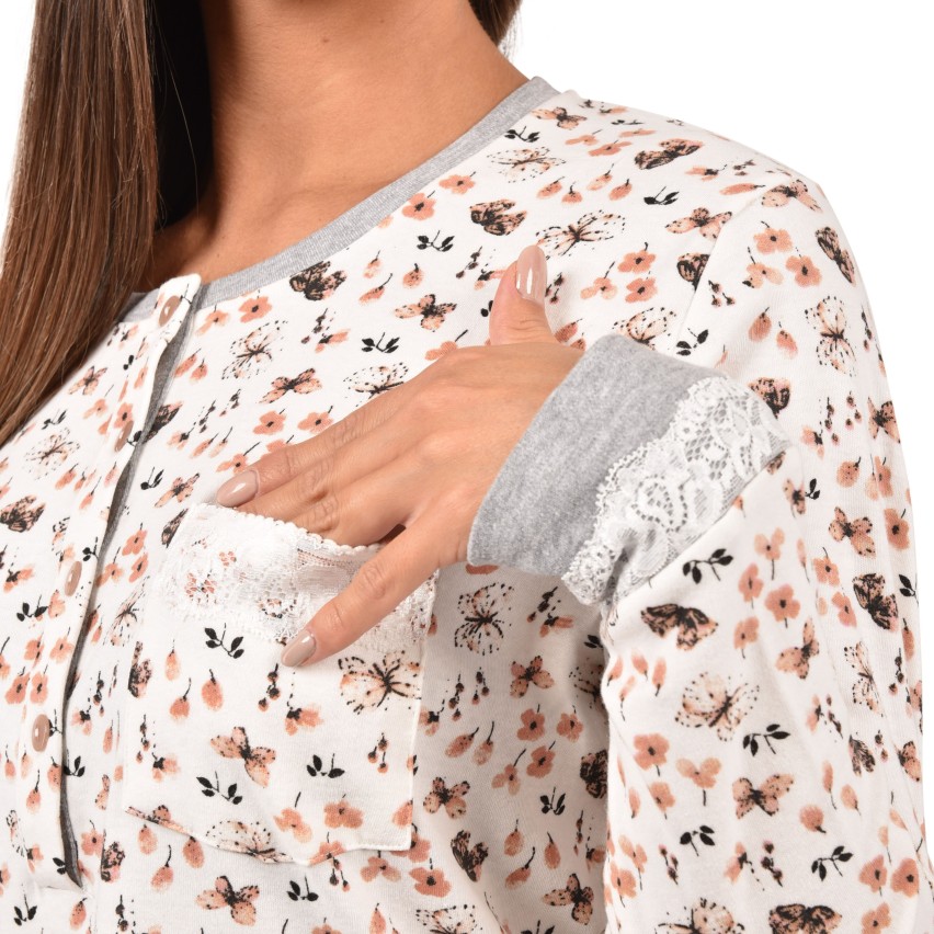 Mewa Jozefina Camicia Da Notte Donna In Viscosa Seta - Morbida E Arieggiata Taglie Forti 38-58 - 2