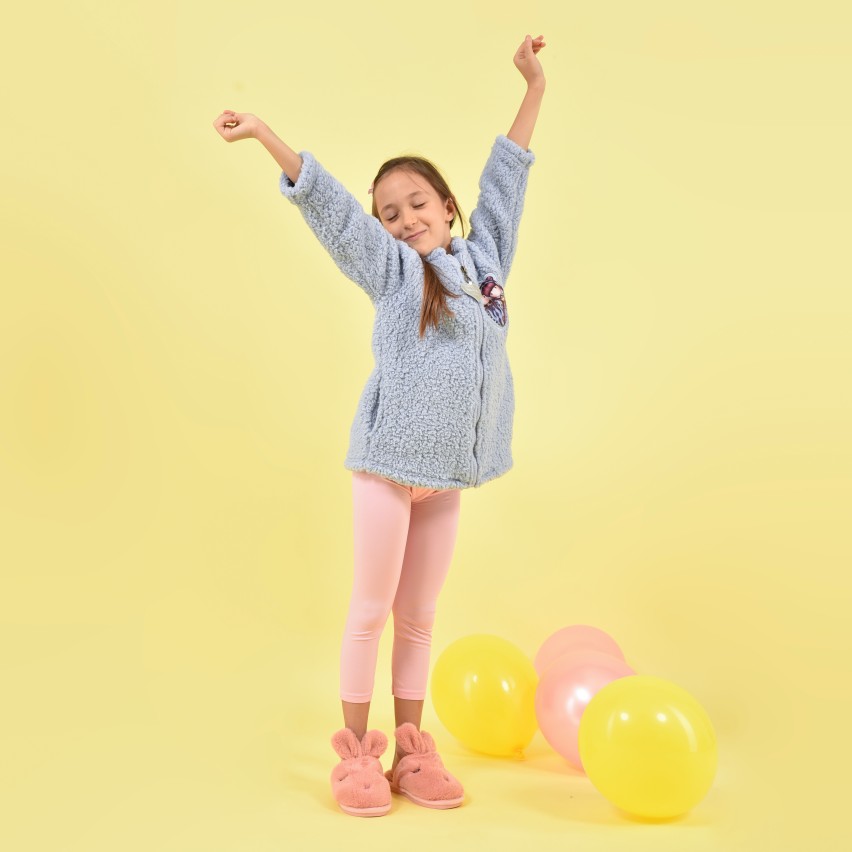 Vestaglia bambina invernale Santoro Gorjuss 57508 pile sherpa Intimorosa