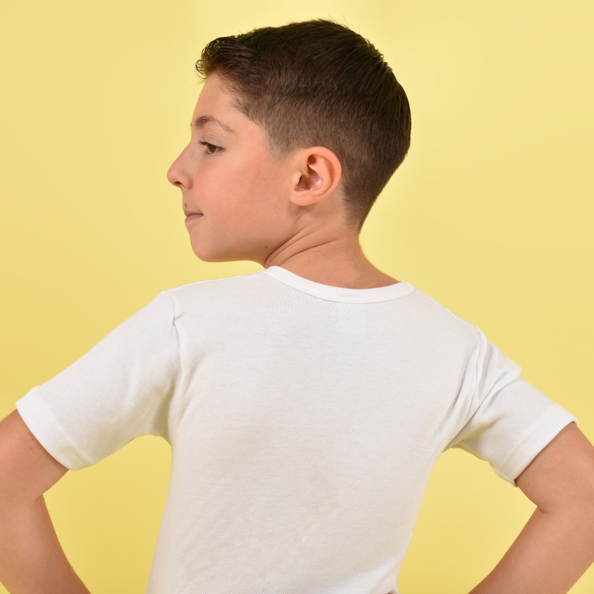 Maglietta intima Brezze bambino caldo cotone manica corta