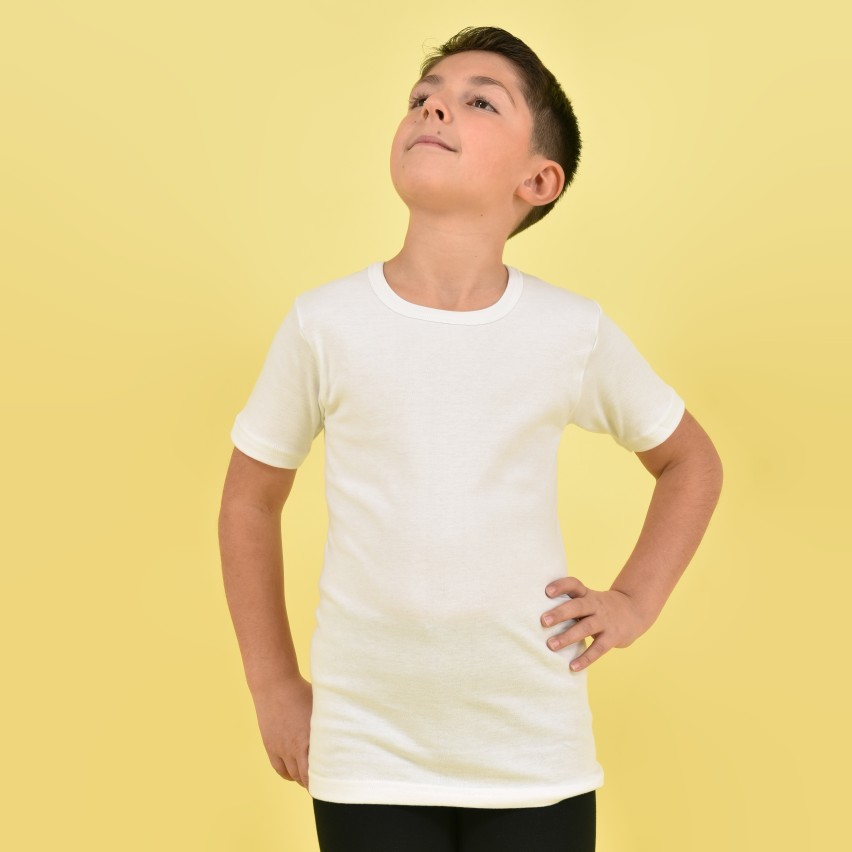 Maglietta intima Brezze bambino caldo cotone manica corta
