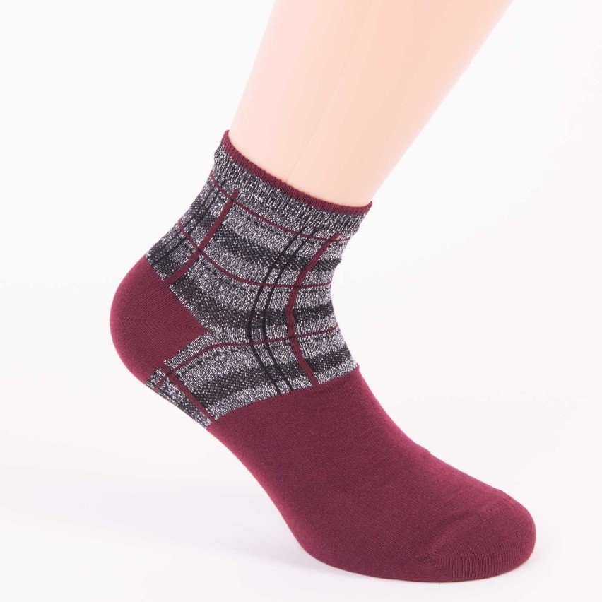 Calzini Donna Leon D'Oro In Cotone - 3+1 Omaggio, Corti E Senza Elastico - Made In Italy - Foto 6