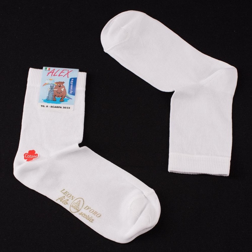 Calzini bimbo Leon D'oro Alex corti filo di scozia 6 paia