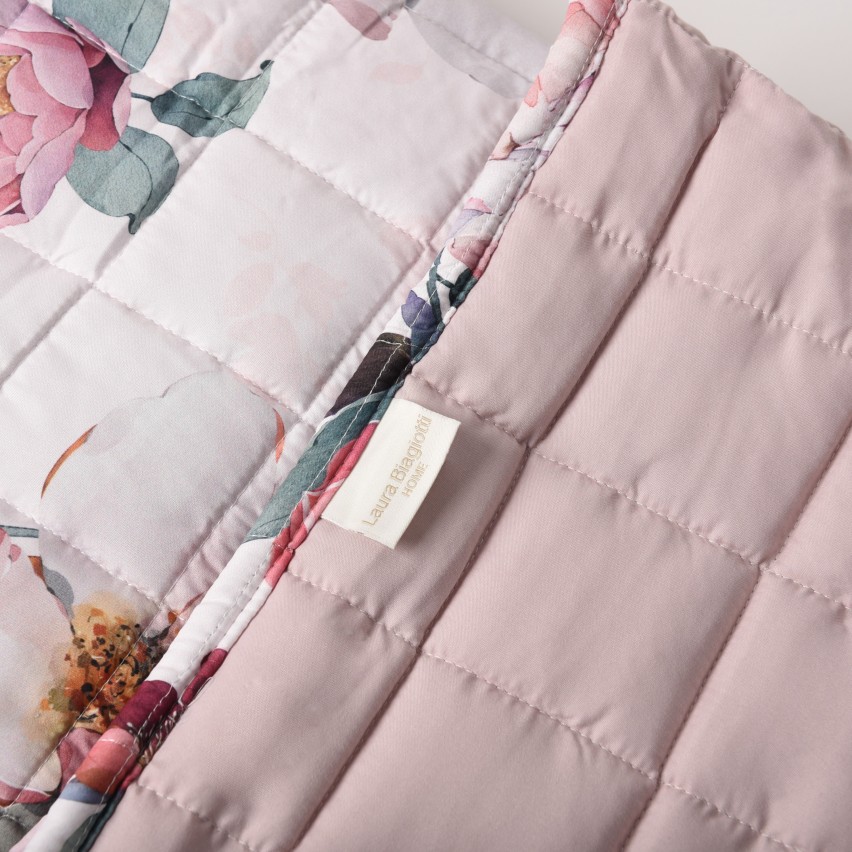 Copriletto trapuntato Laura Biagiotti Melania floreale matrimoniale