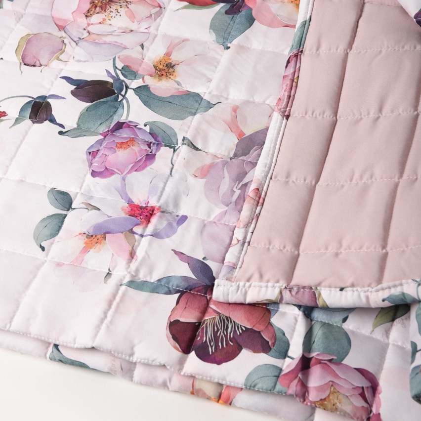 Copriletto trapuntato Laura Biagiotti Melania floreale matrimoniale