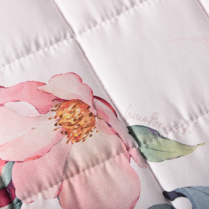 Copriletto trapuntato Laura Biagiotti Melania floreale matrimoniale