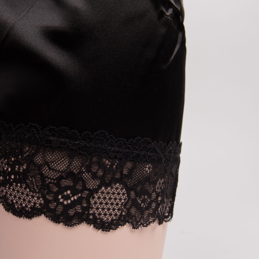 Sottoveste baby doll in raso con pizzo Elena Love And Bra 