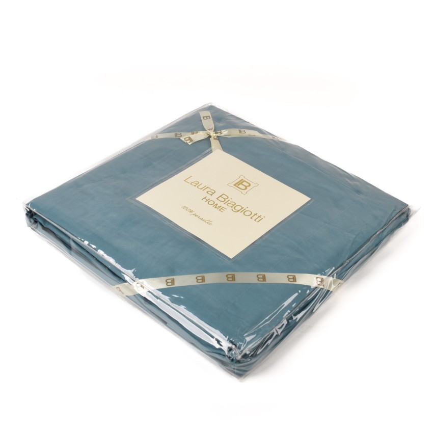 Completo letto Laura Biagiotti 100 % Percalle di Cotone Matrimoniale 3 Volani