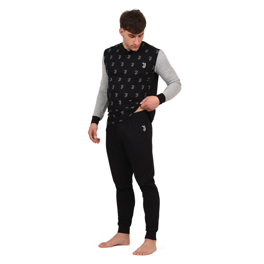 Pigiama uomo Juventus FC in cotone leggero bianconero PIGJ T10 2090