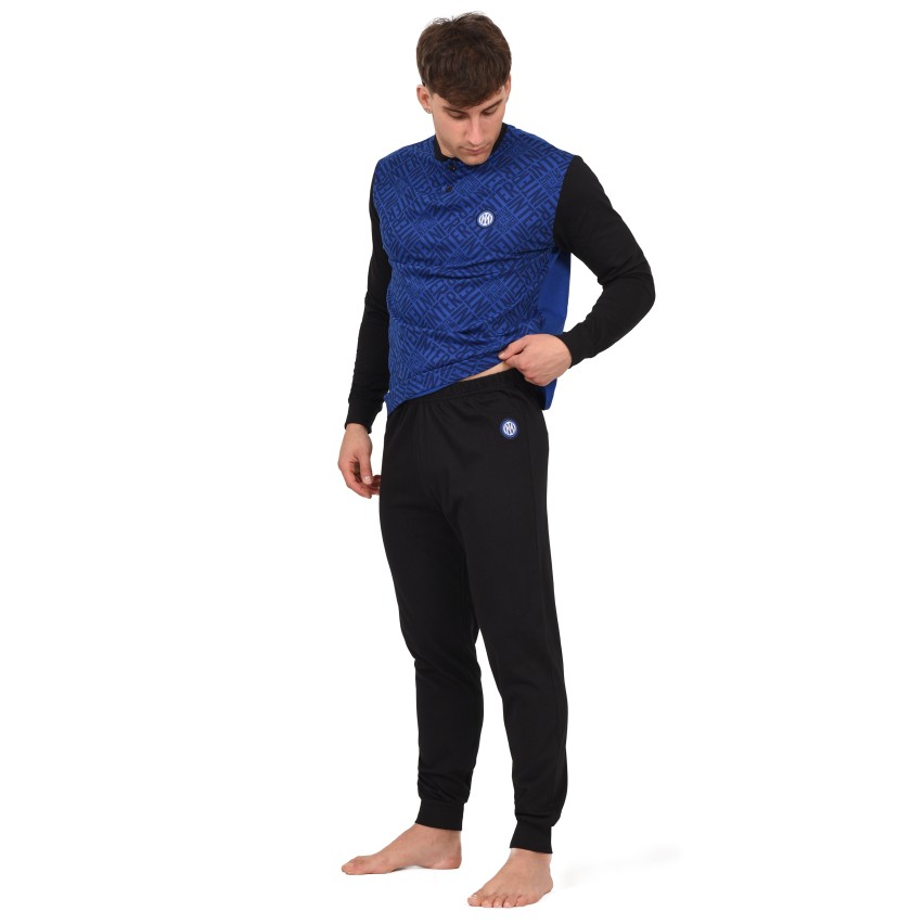 Pigiama Inter in cotone leggero nerazzurro PIGI 2055