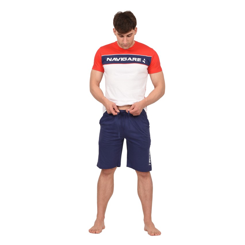 Pigiama uomo estivo T-shirt + pantaloncino Navigare B2141666