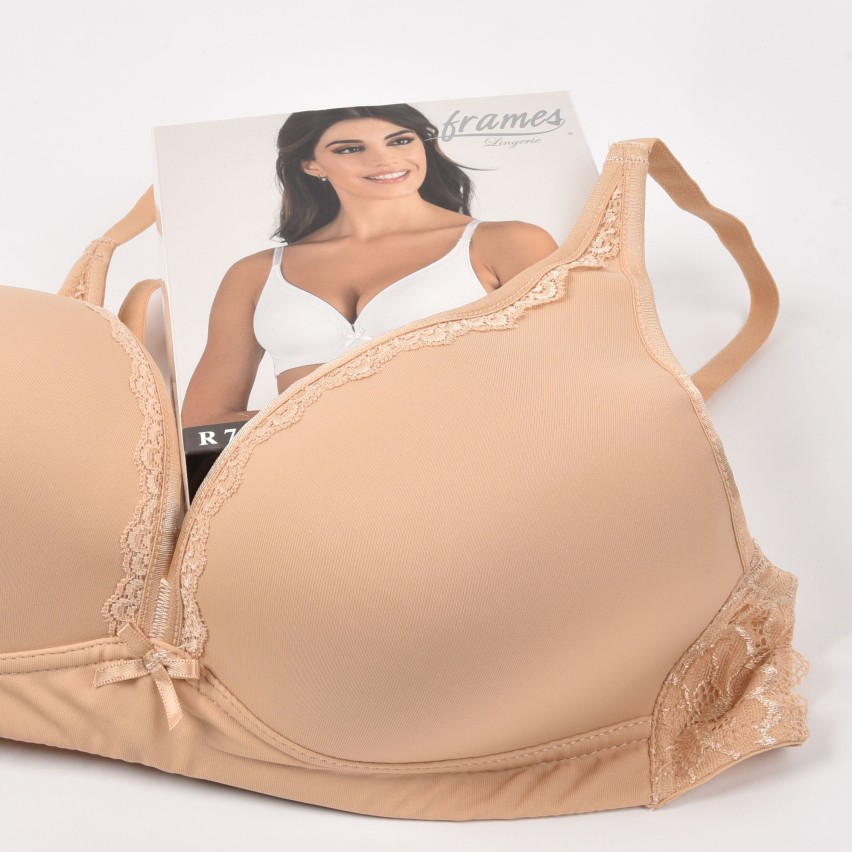 Reggiseno triangolo senza ferretto Frames R740 microfibra e pizzo