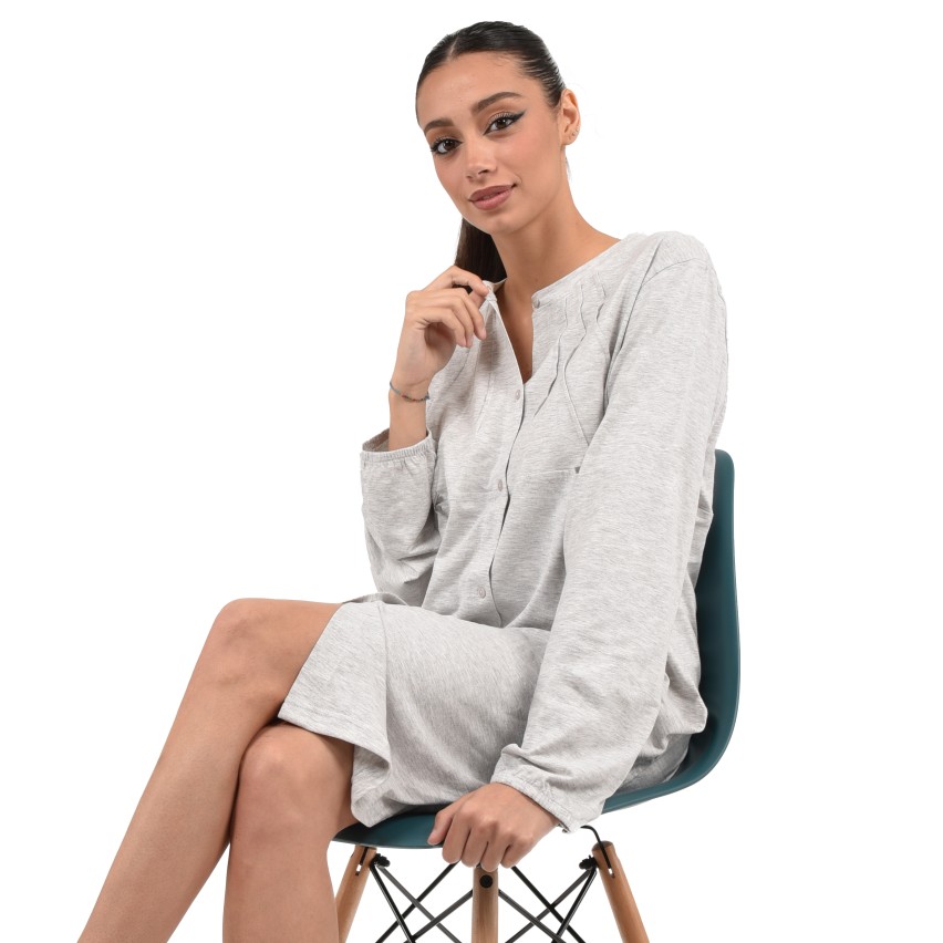 Camicia da notte donna serafino caldo cotone karelpiù KF5050