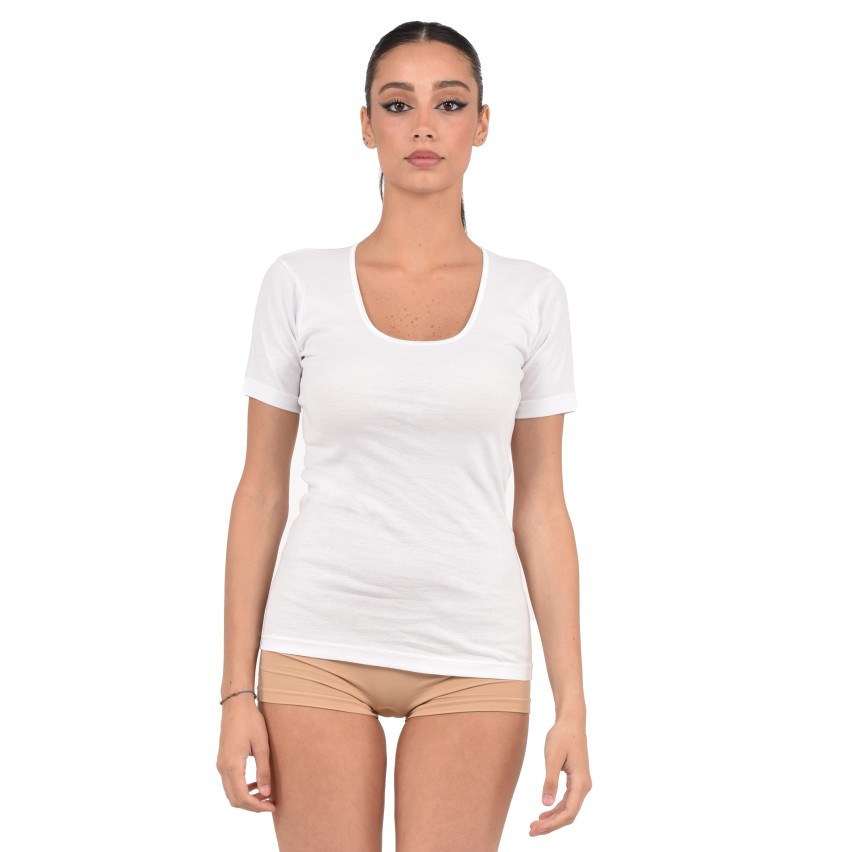 Maglia donna Tiemme CC/8 maniche corte 100% cotone