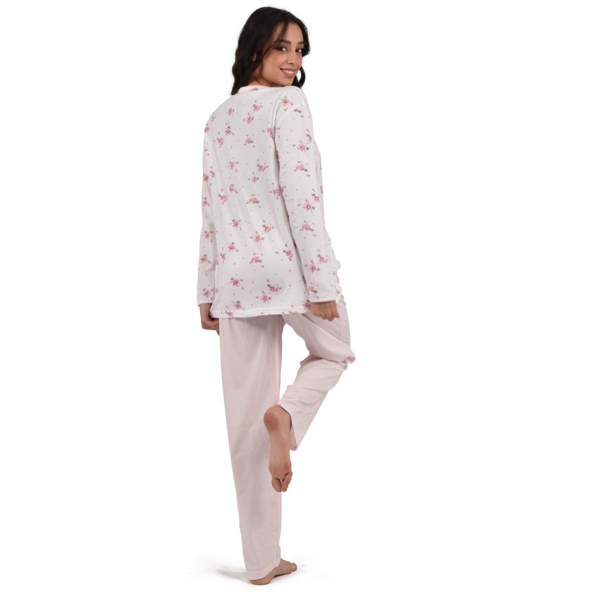 Pigiama Donna in Viscosa con Top a Bretellina Pois e Pantaloncino Fant