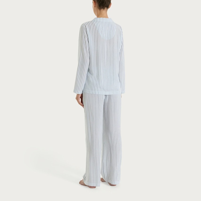 Pigiama donna maglia aperta a righe Ragno DT31N7