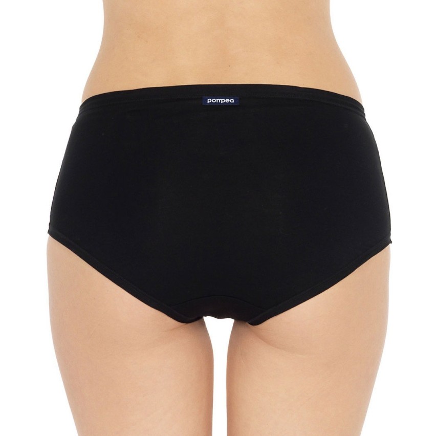 Slip da donna vita media Pompea easy in cotone elasticizzato 7 pezzi 
