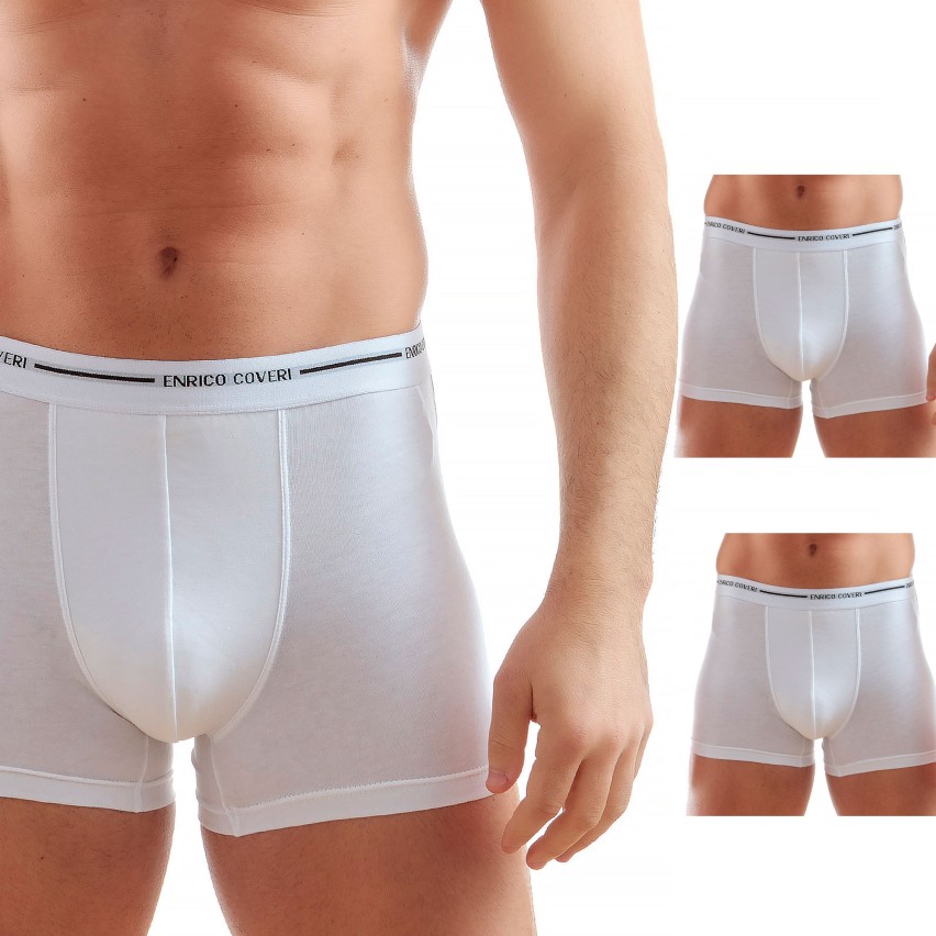 Boxer uomo Enrico Coveri eb1000 cotone elasticizzato 3 pz