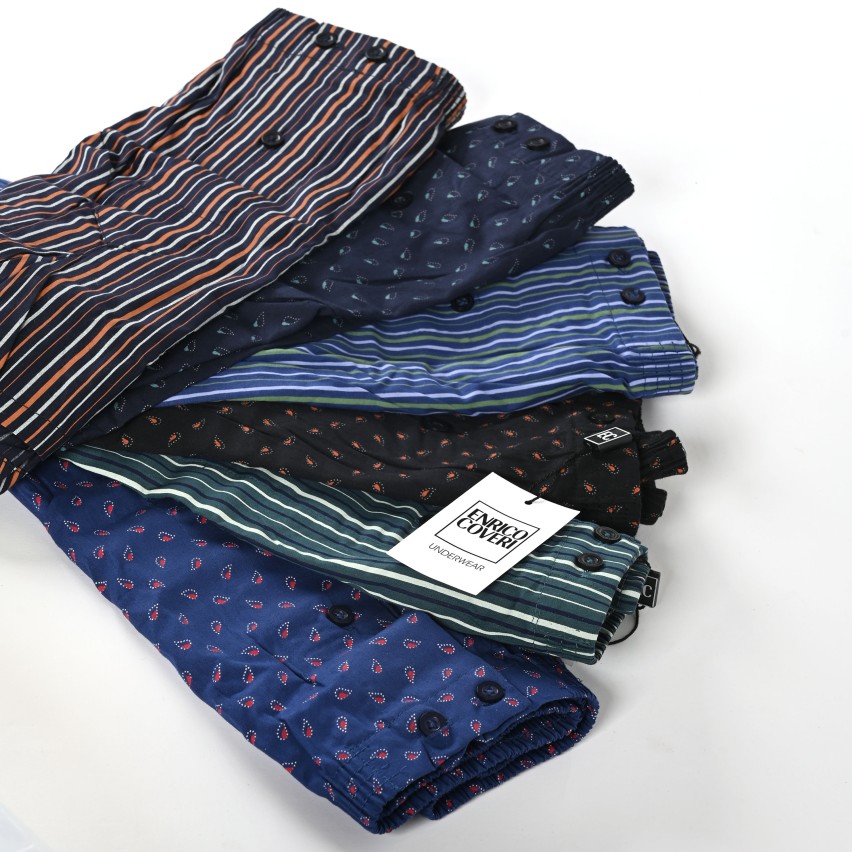 Boxer uomo fantasia assortiti cotone Enrico Coveri 6 pz