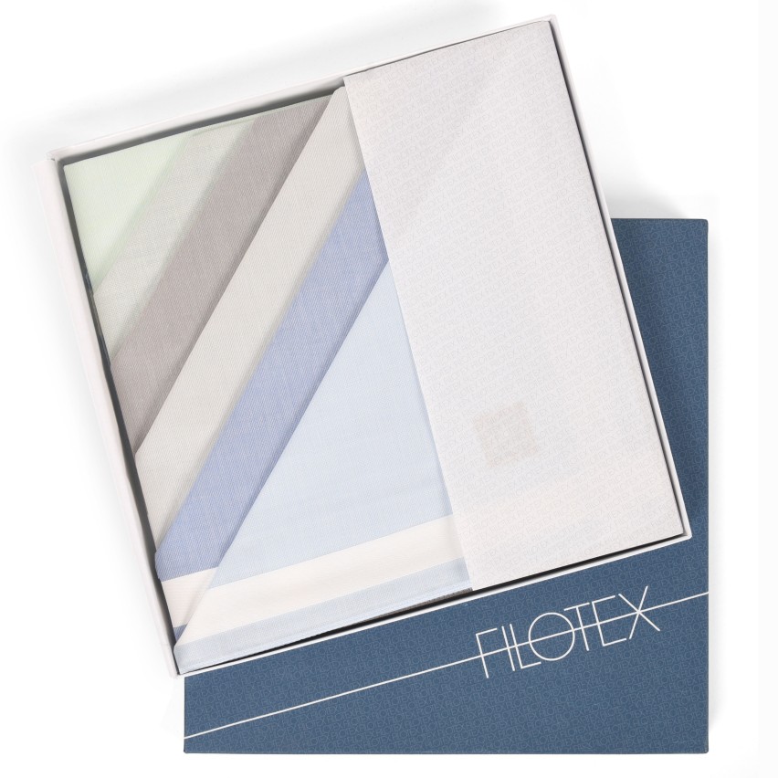 Fazzoletti in Cotone Made in Italy pastello Filotex Elio pastello 3 set da 12