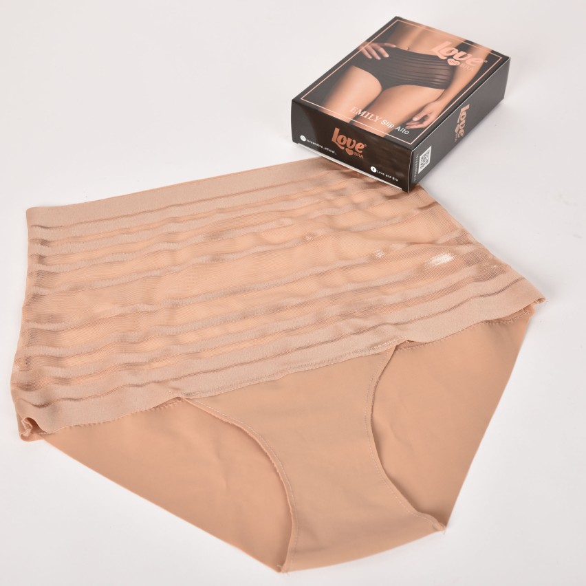 Slip vita alta Love and bra Emily tulle trasparente retro taglio laser