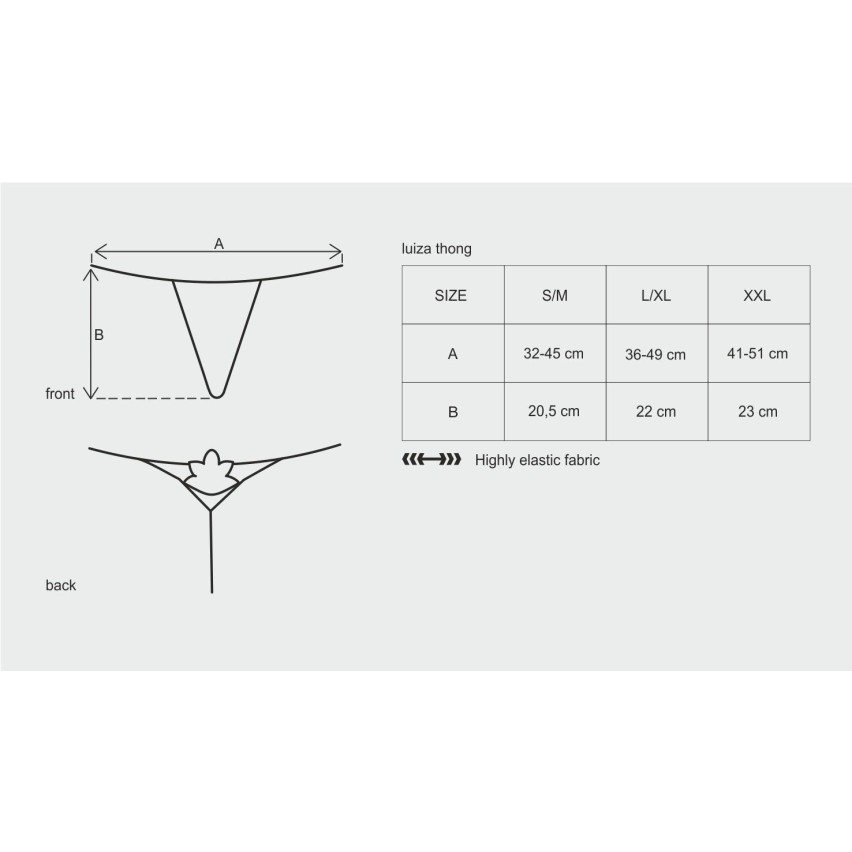 Perizoma sexy hot Obsessive Luiza thong bianco