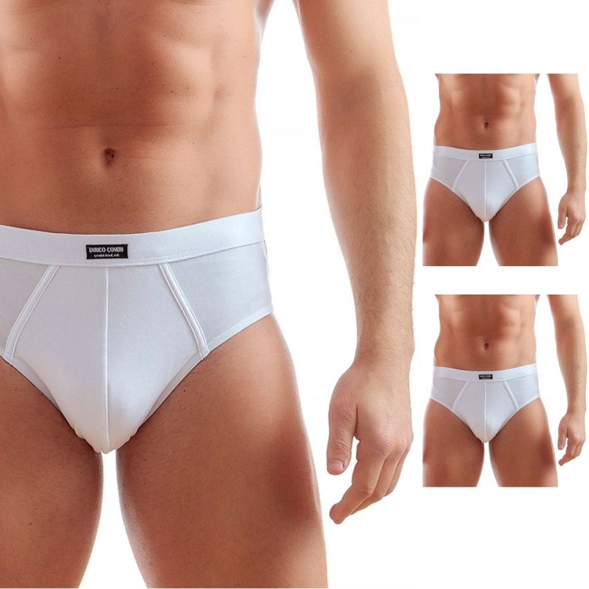 Slip uomo Enrico Coveri cotone elasticizzato es1002 3 pz