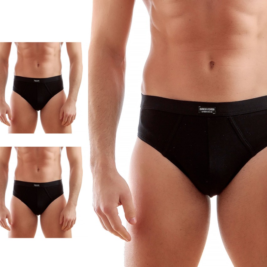 Slip uomo Enrico Coveri cotone elasticizzato es1002 3 pz