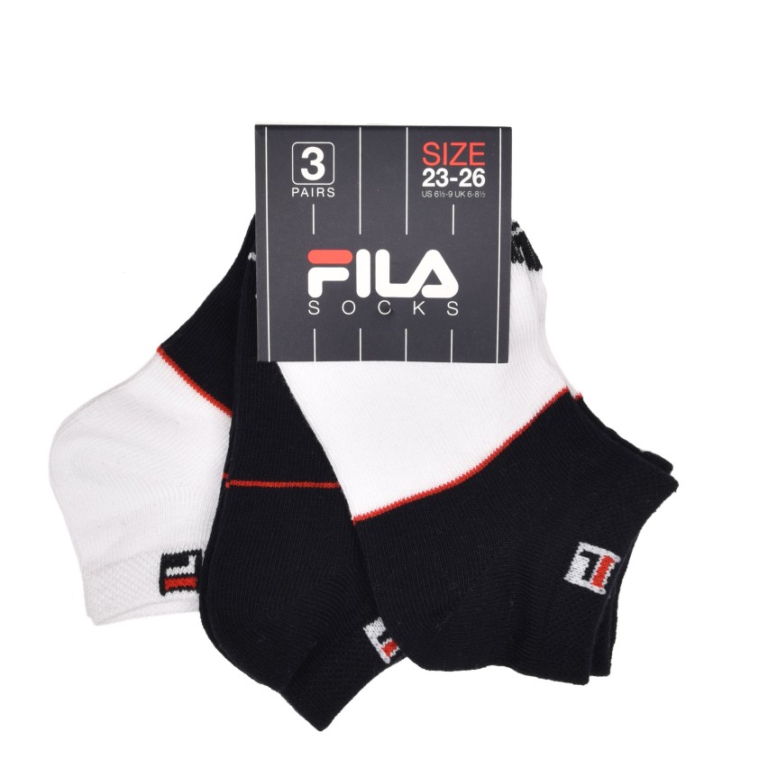 Fantasmini Fila F8840 bambino bianca blu cotone 3 paia