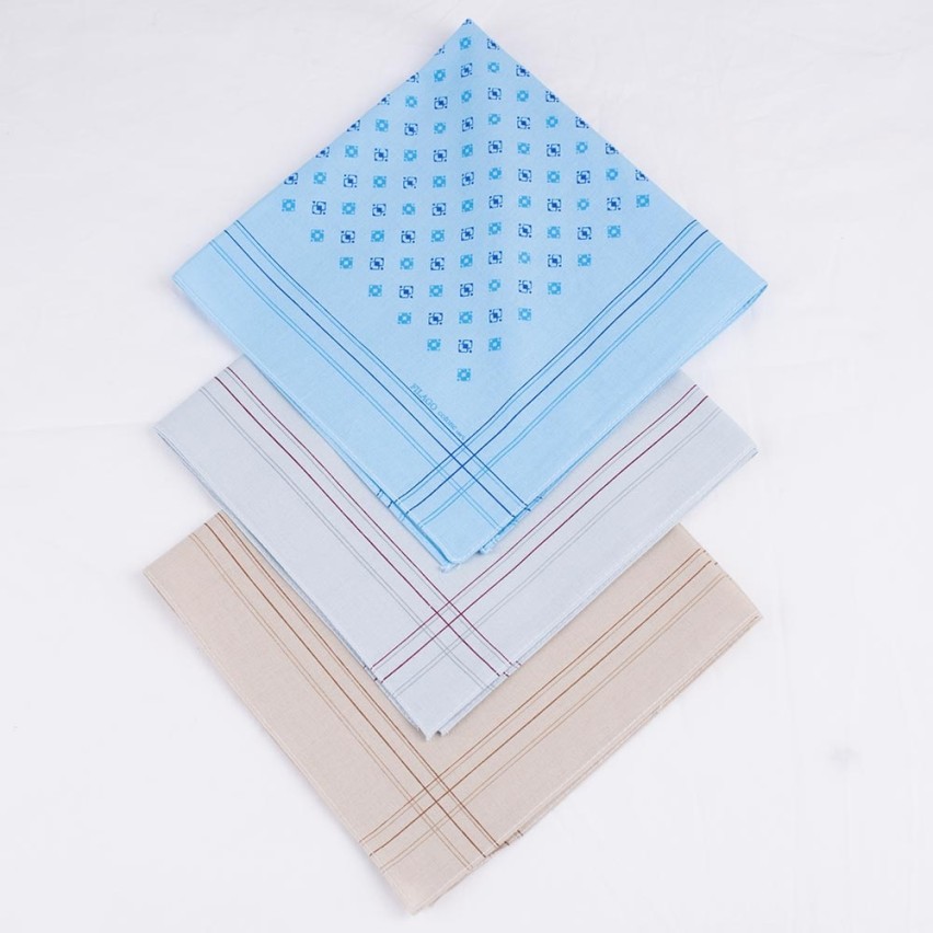 Fazzoletti Di Cotone Uomo - Set 24 Pezzi 40x40 Cm - Blu A Quadri - Riutilizzabili - Foto 8