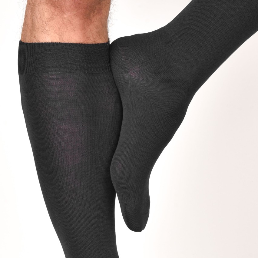 Calze lunghe lisce cotone elasticizzato Prisco FAX100 3 paia