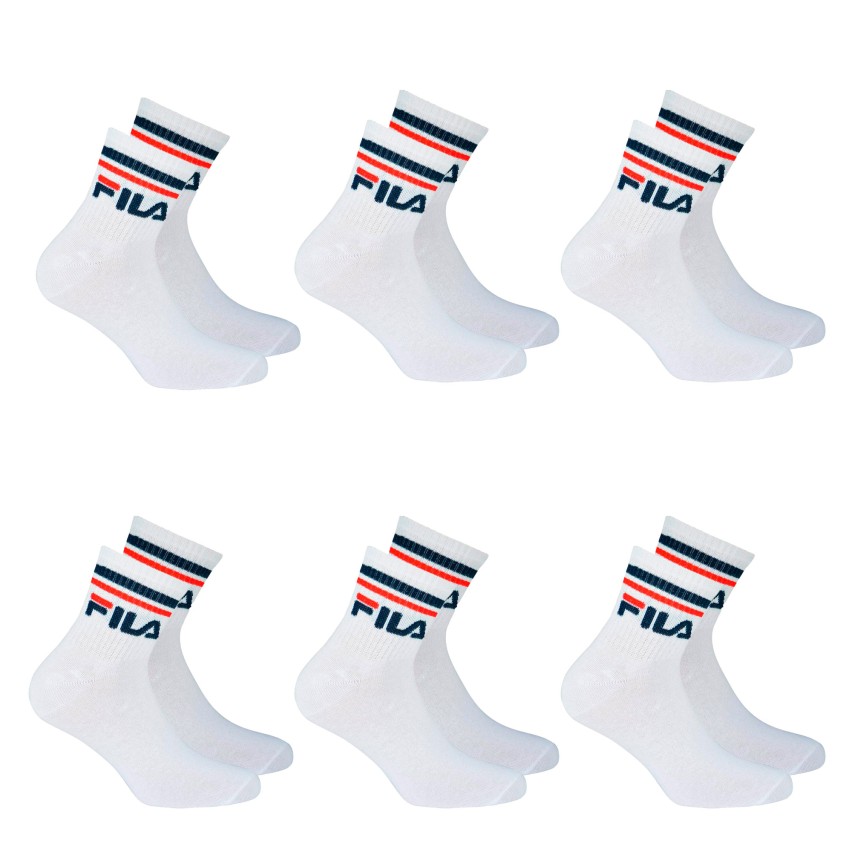 Calze corte Fila F9398 unisex sportive cotone 6 pezzi