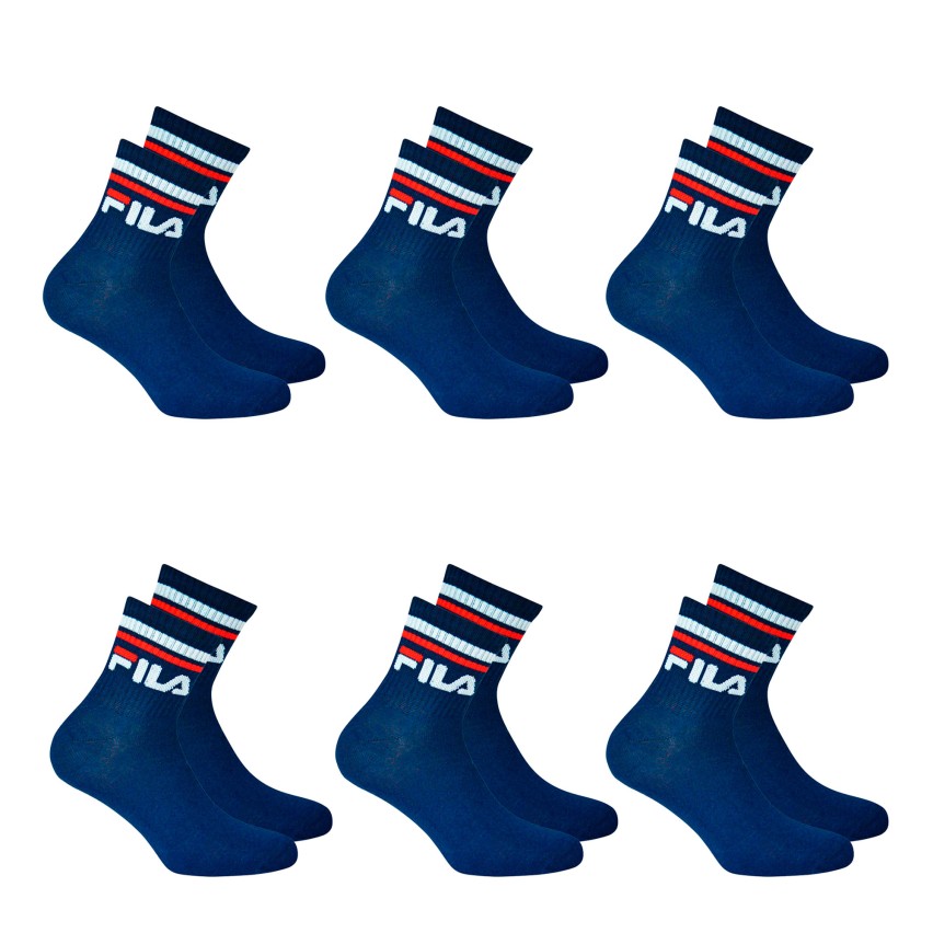 Calze corte Fila F9398 unisex sportive cotone 6 pezzi