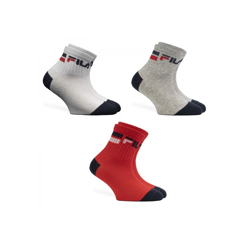 Calze corte bambino Fila F1394D cotone 3 paia