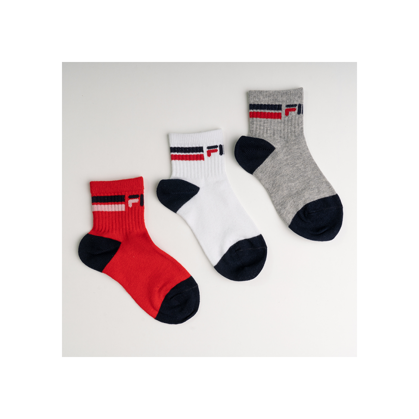 Calze corte bambino Fila F1394D cotone 3 paia